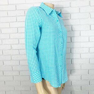 Cali And York Women’s Blue Checkered‎ Shirt - XS